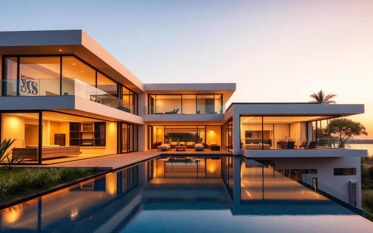 Modern Glass Villa